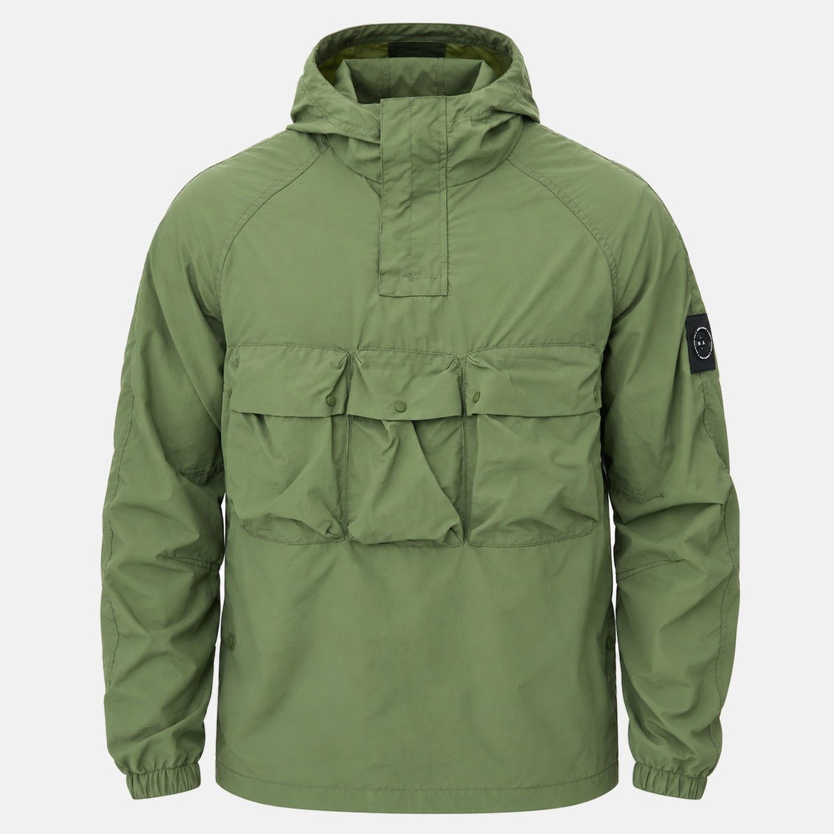 Marshall Artist Sefton 1/4 Zip Jacket Khaki | Northern Threads Designer Menswear