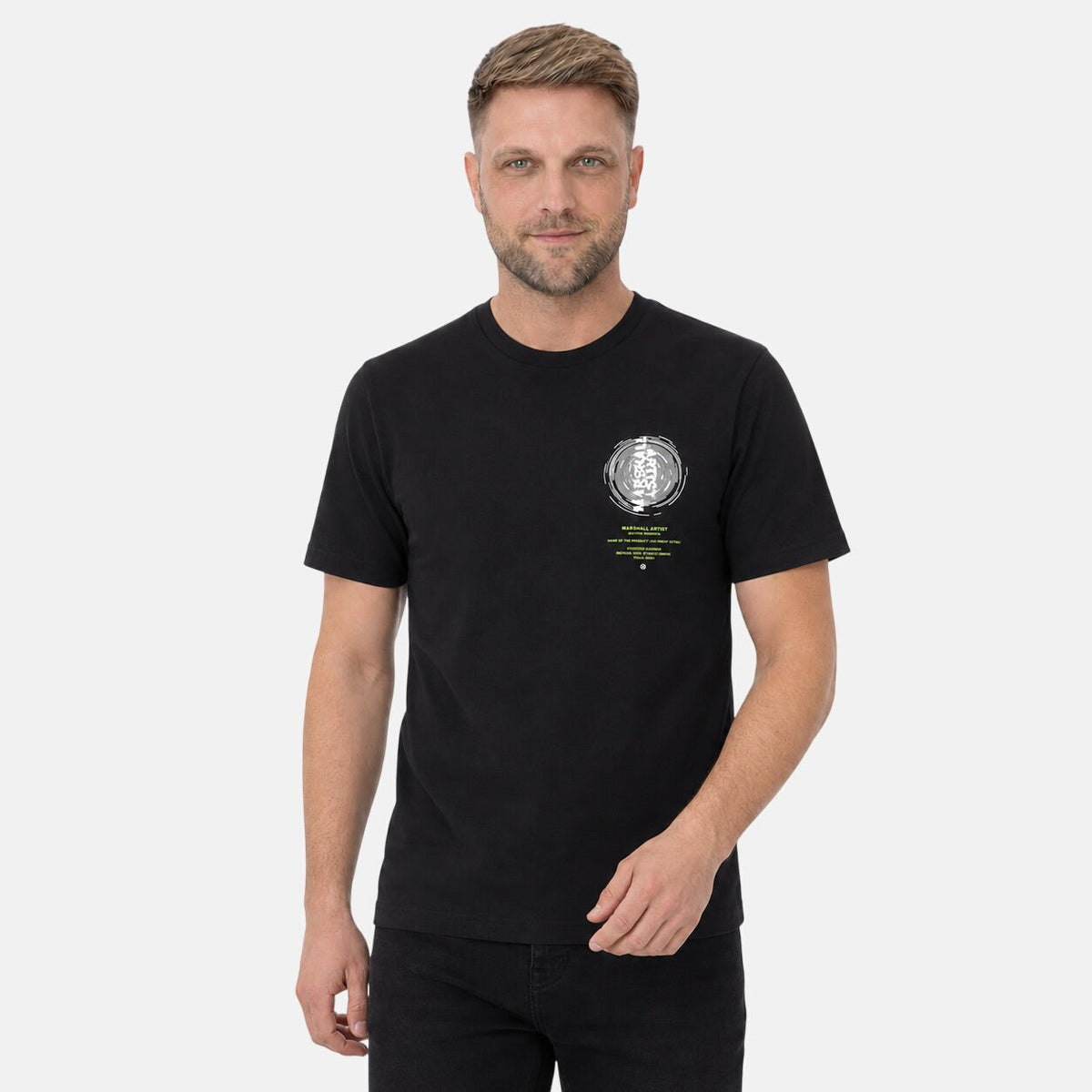 Marshall Artist Space Face T-Shirt Black | Northern Threads Designer Menswear