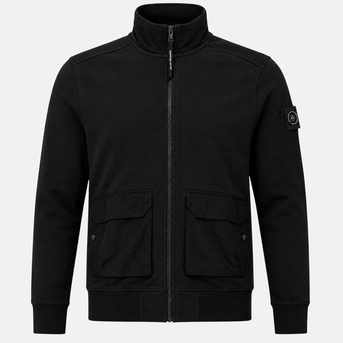 Marshall Artist Streatham Full Zip Sweatshirt Black | Northern Threads Designer Menswear