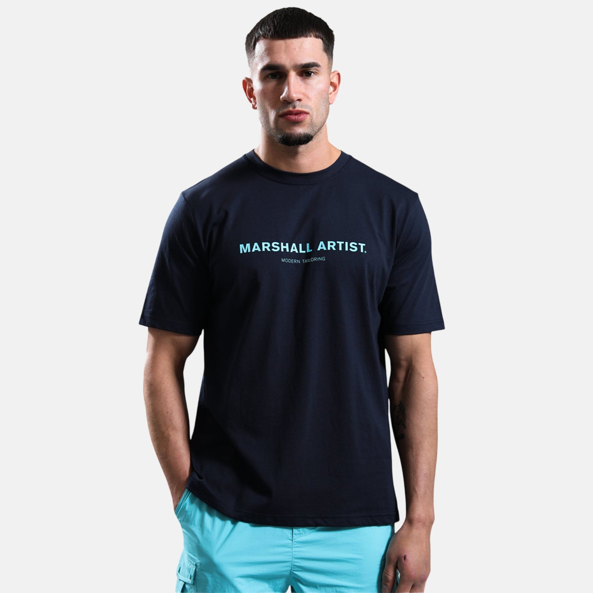Marshall Artist Thermo T-Shirt Navy | Northern Threads Designer Menswear