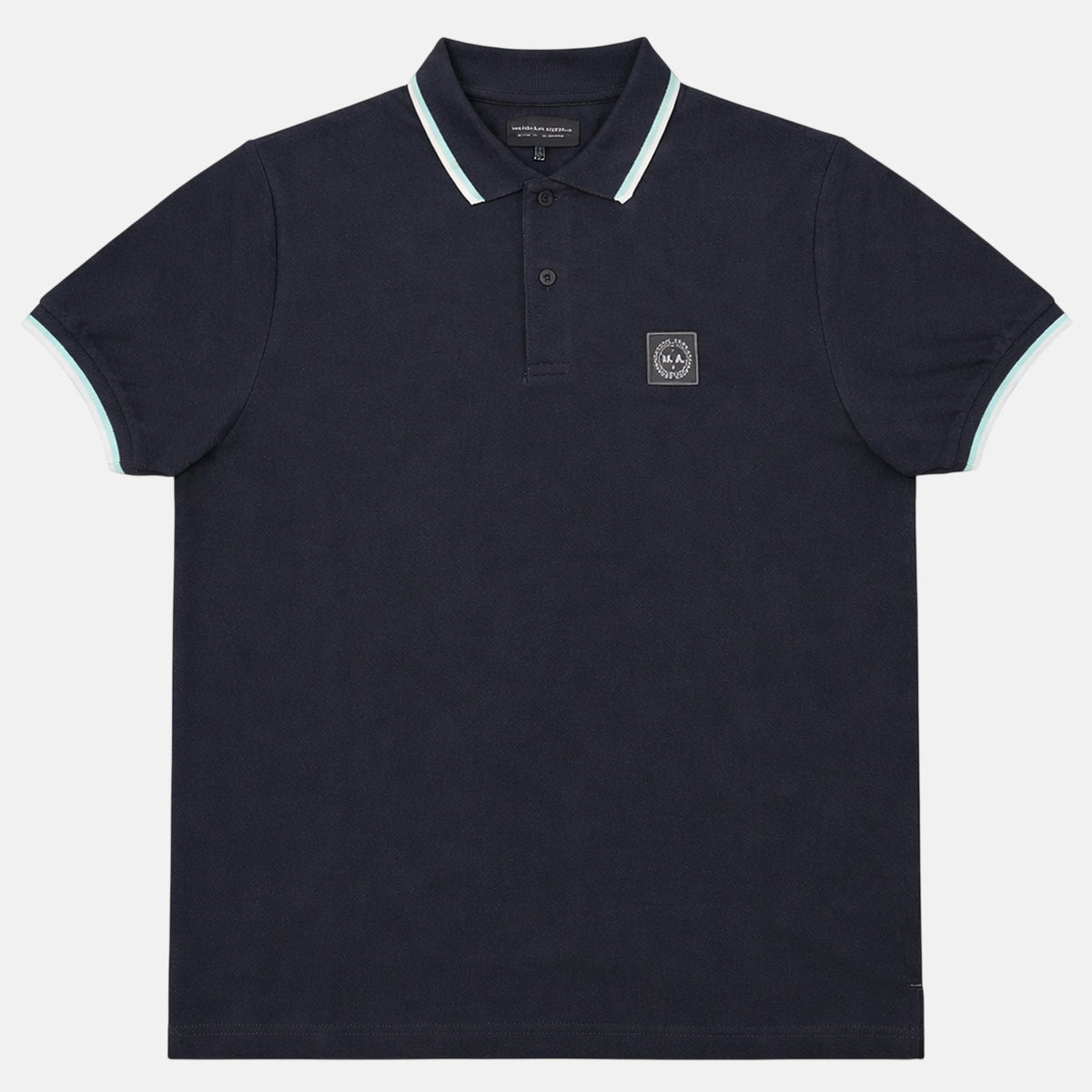 Marshall Artist Tipped Polo Shirt Navy | Northern Threads Designer Menswear