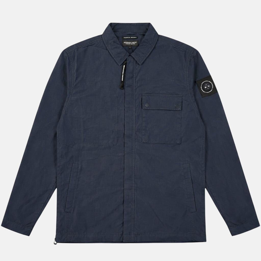 Marshall Artist Woodvale Overshirt Navy | Northern Threads Designer Menswear