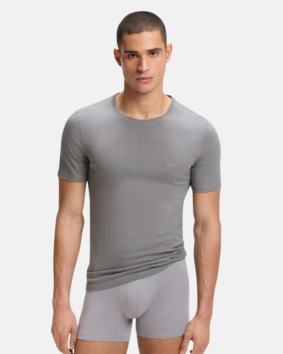 BOSS 3-Pack Cotton T-Shirts White Beige Grey - Northern Threads