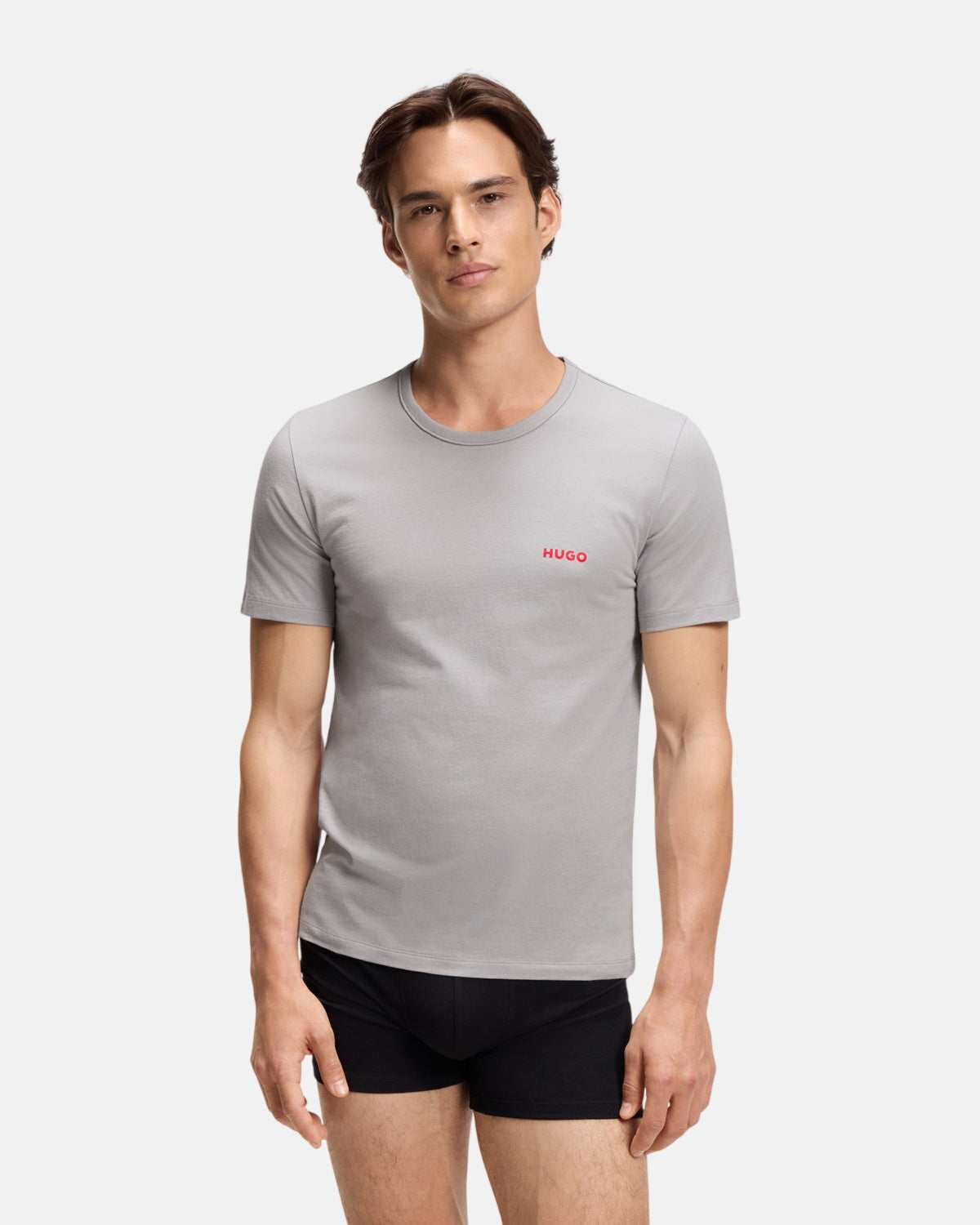 HUGO 3-Pack Cotton T-Shirts Black Grey Green - Northern Threads