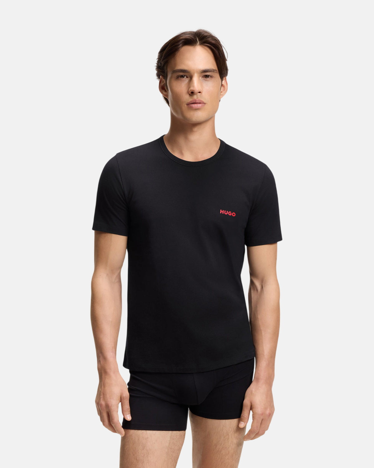 HUGO 3-Pack Cotton T-Shirts Black Grey Green - Northern Threads