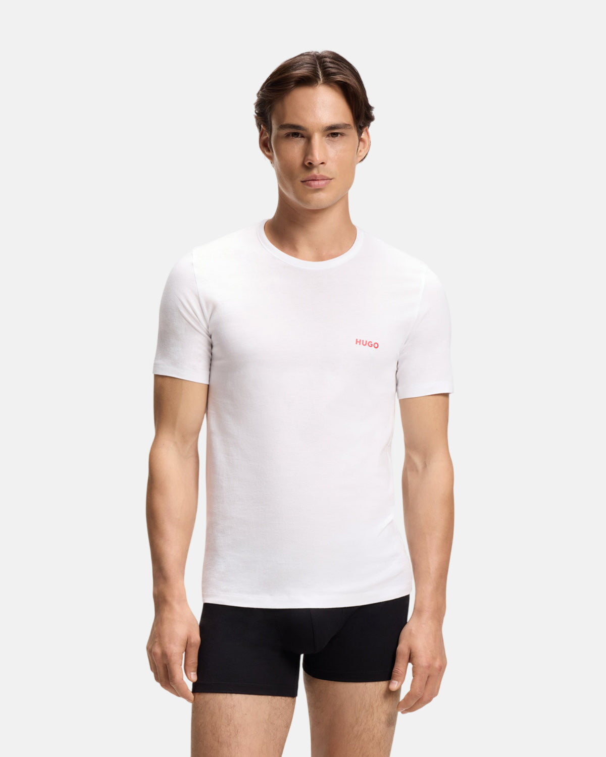 HUGO 3-Pack Cotton T-Shirts White Beige Red - Northern Threads