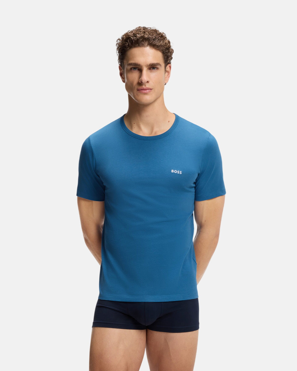 BOSS 3-Pack Cotton T-Shirts Green Navy Blue - Northern Threads