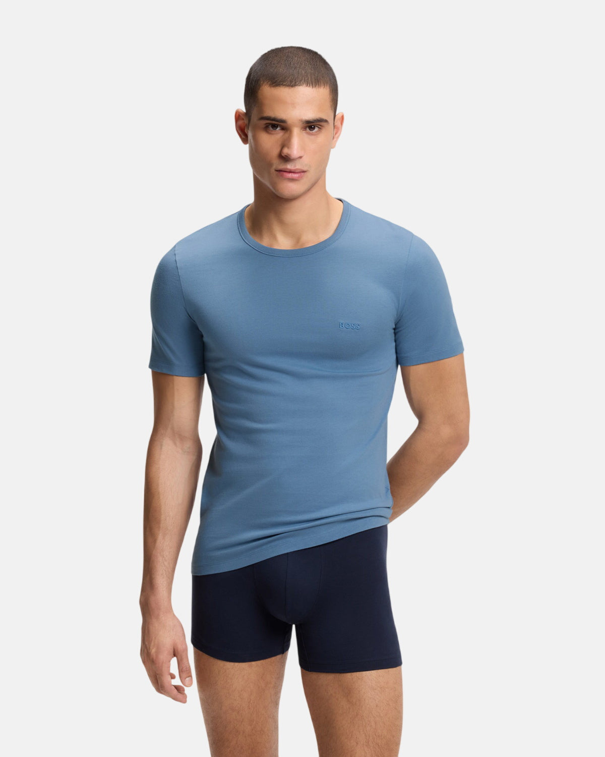 BOSS 3-Pack Cotton T-Shirts Sky Navy Blue - Northern Threads