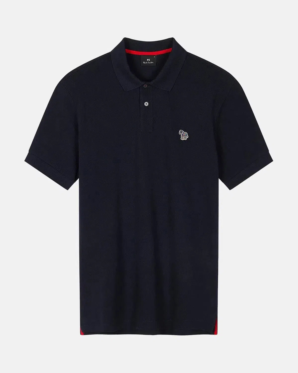 PAUL SMITH-PAUL SMITH PS COTTON PIQUE ZEBRA LOGO POLO SHIRT DARK NAVY-NORTHERN THREADS DESIGNER MENSWEAR