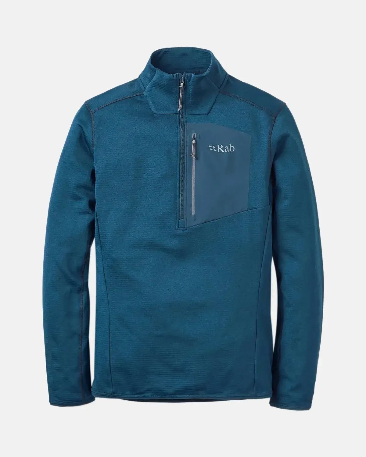RAB ASCENDOR PULL - ON 1/4 ZIP FLEECE TEMPEST BLUE - RAB-QFG-64-TMB-M - northern threads uk