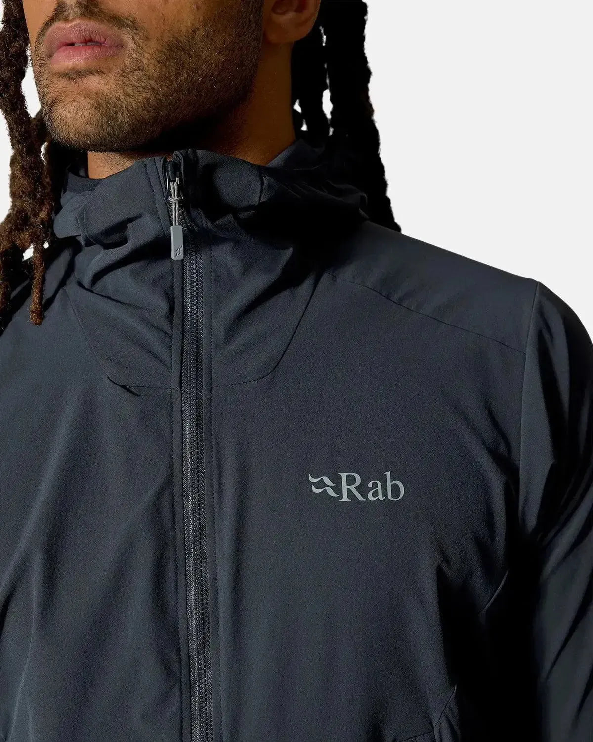RAB-RAB BOREALIS HOODED JACKET BELUGA-NORTHERN THREADS DESIGNER MENSWEAR