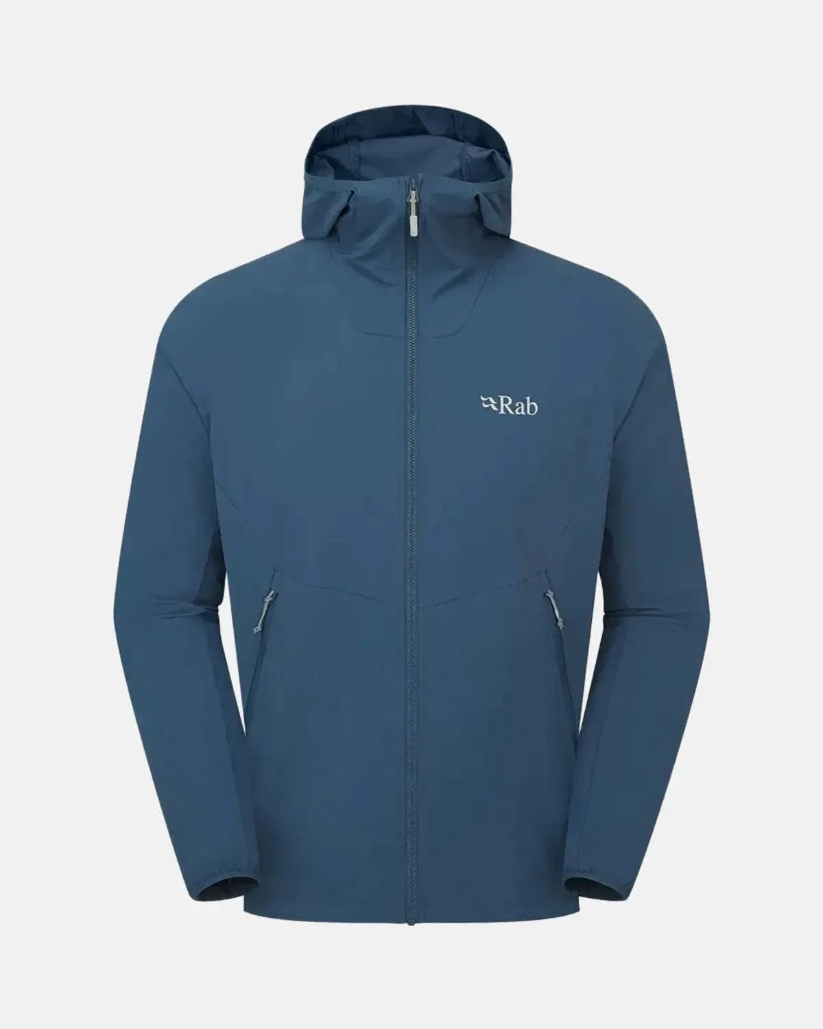 RAB-RAB BOREALIS HOODED JACKET TEMPEST BLUE-NORTHERN THREADS DESIGNER MENSWEAR