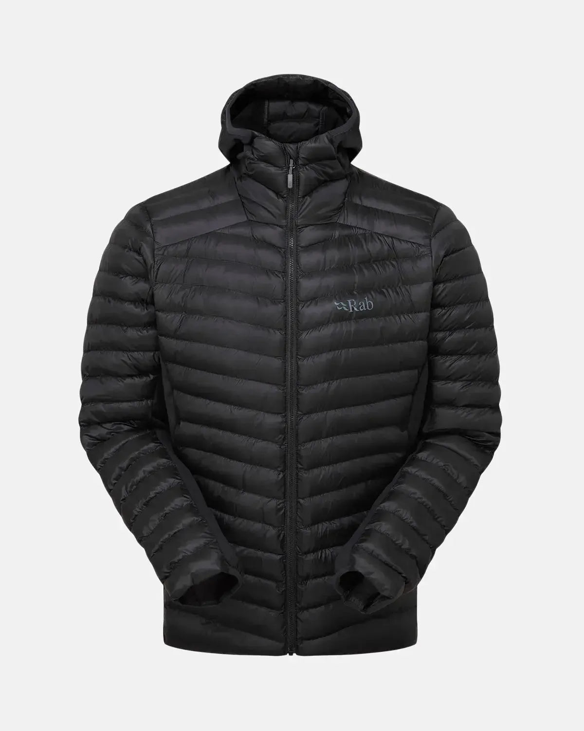 RAB-RAB CIRRUS FLEX INSULATED HOODED JACKET BLACK-NORTHERN THREADS DESIGNER MENSWEAR