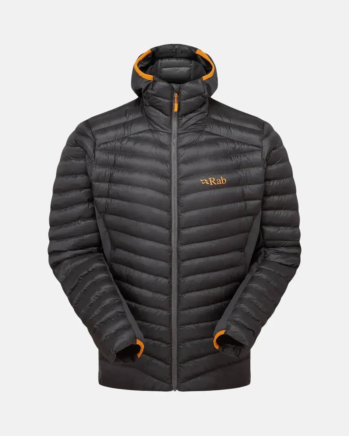RAB-RAB CIRRUS FLEX INSULATED HOODED JACKET GRAPHENE-NORTHERN THREADS DESIGNER MENSWEAR