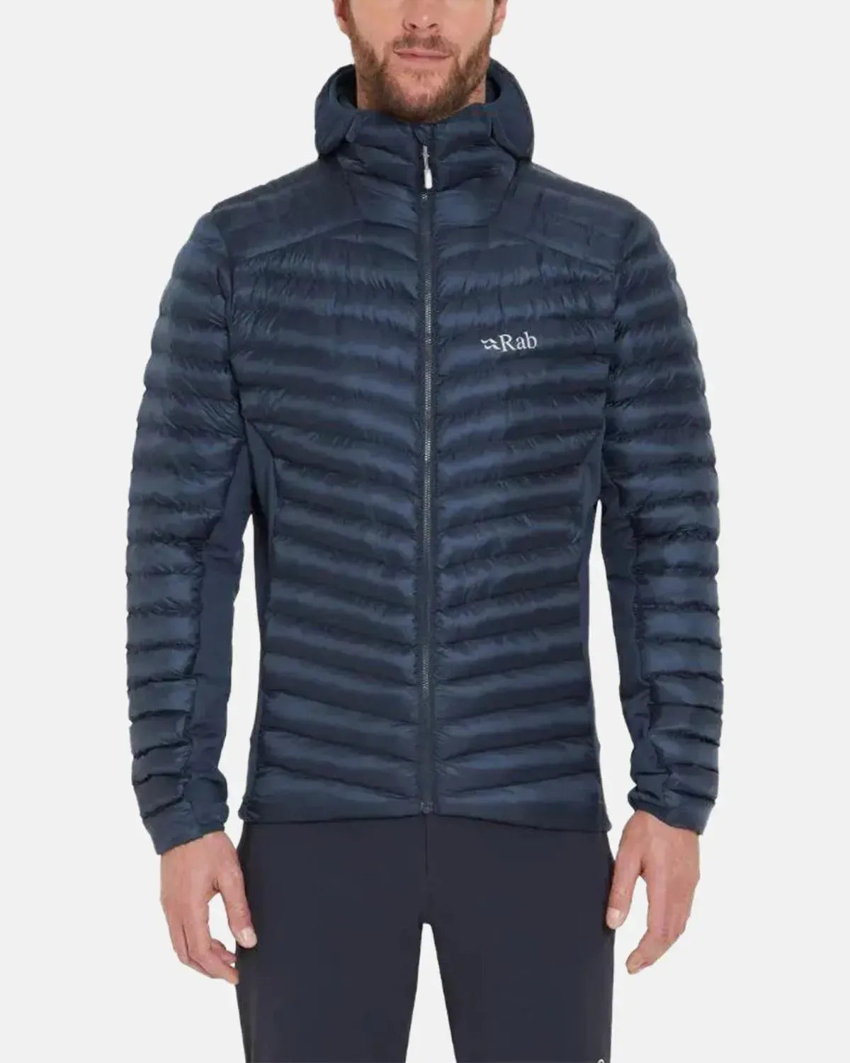 RAB-RAB CIRRUS FLEX INSULATED HOODED JACKET TEMPEST BLUE-NORTHERN THREADS DESIGNER MENSWEAR