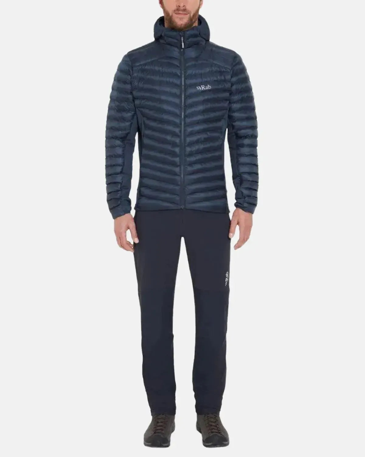 RAB-RAB CIRRUS FLEX INSULATED HOODED JACKET TEMPEST BLUE-NORTHERN THREADS DESIGNER MENSWEAR