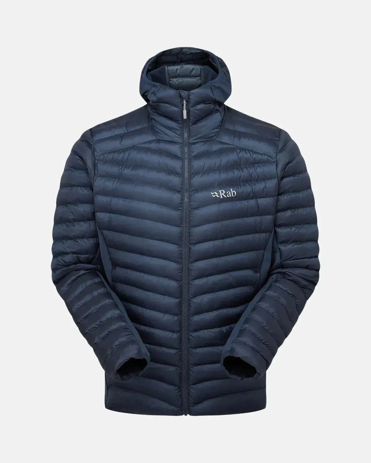 RAB-RAB CIRRUS FLEX INSULATED HOODED JACKET TEMPEST BLUE-NORTHERN THREADS DESIGNER MENSWEAR