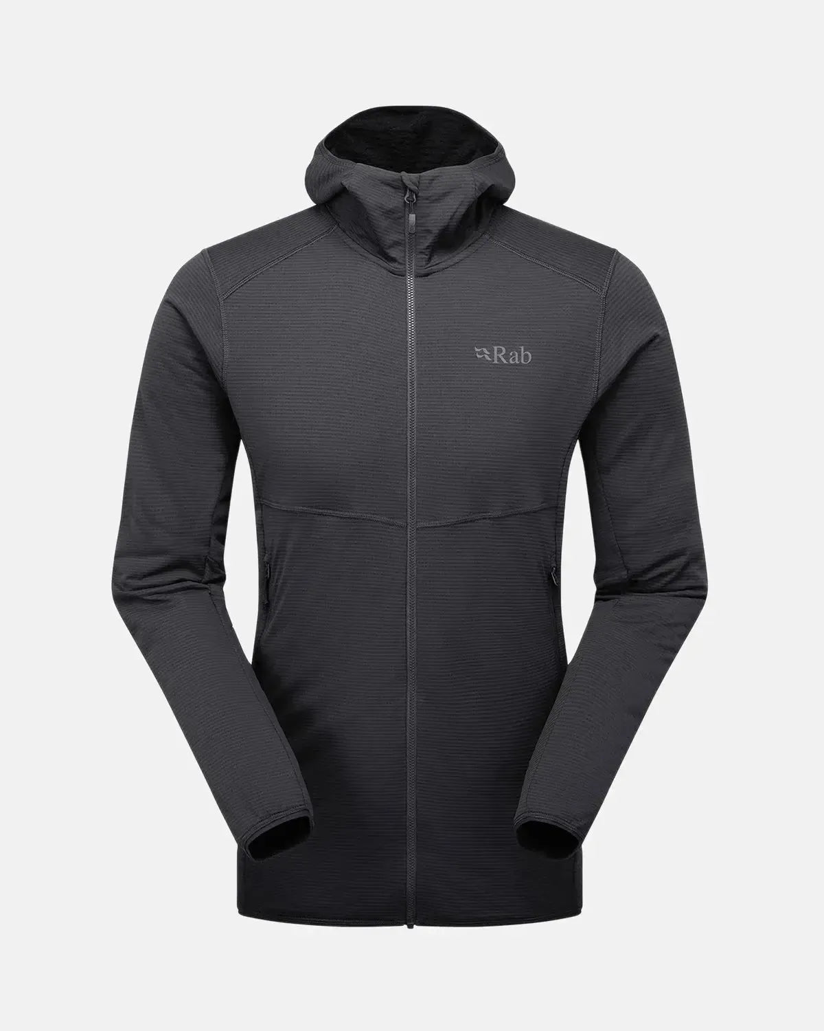 RAB-RAB EVOLUTE ZIP HOODED FLEECE BELUGA-NORTHERN THREADS DESIGNER MENSWEAR