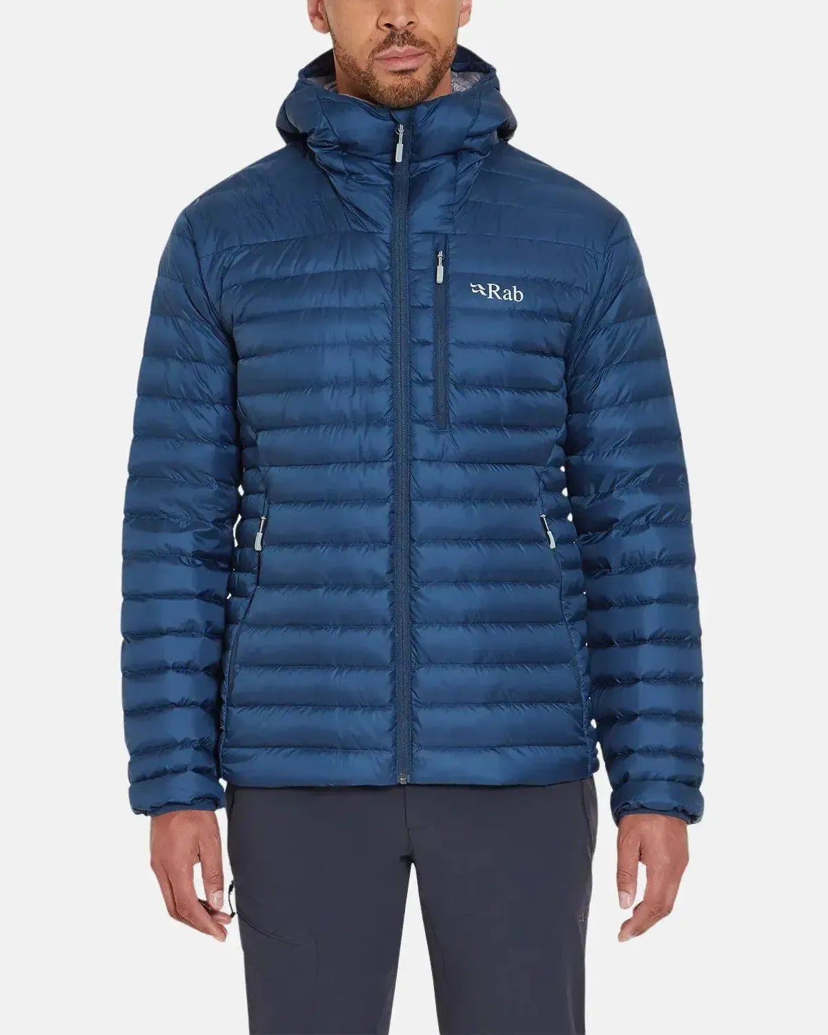 RAB-RAB MICROLIGHT ALPINE DOWN JACKET TEMPEST BLUE-NORTHERN THREADS DESIGNER MENSWEAR