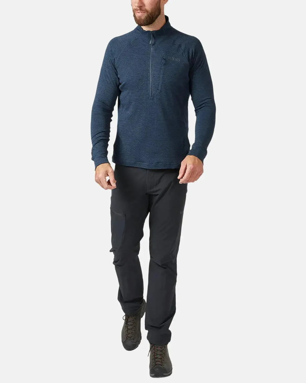 RAB-RAB NEXUS PULL-ON 1/4 ZIP FLEECE DEEP INK-NORTHERN THREADS DESIGNER MENSWEAR