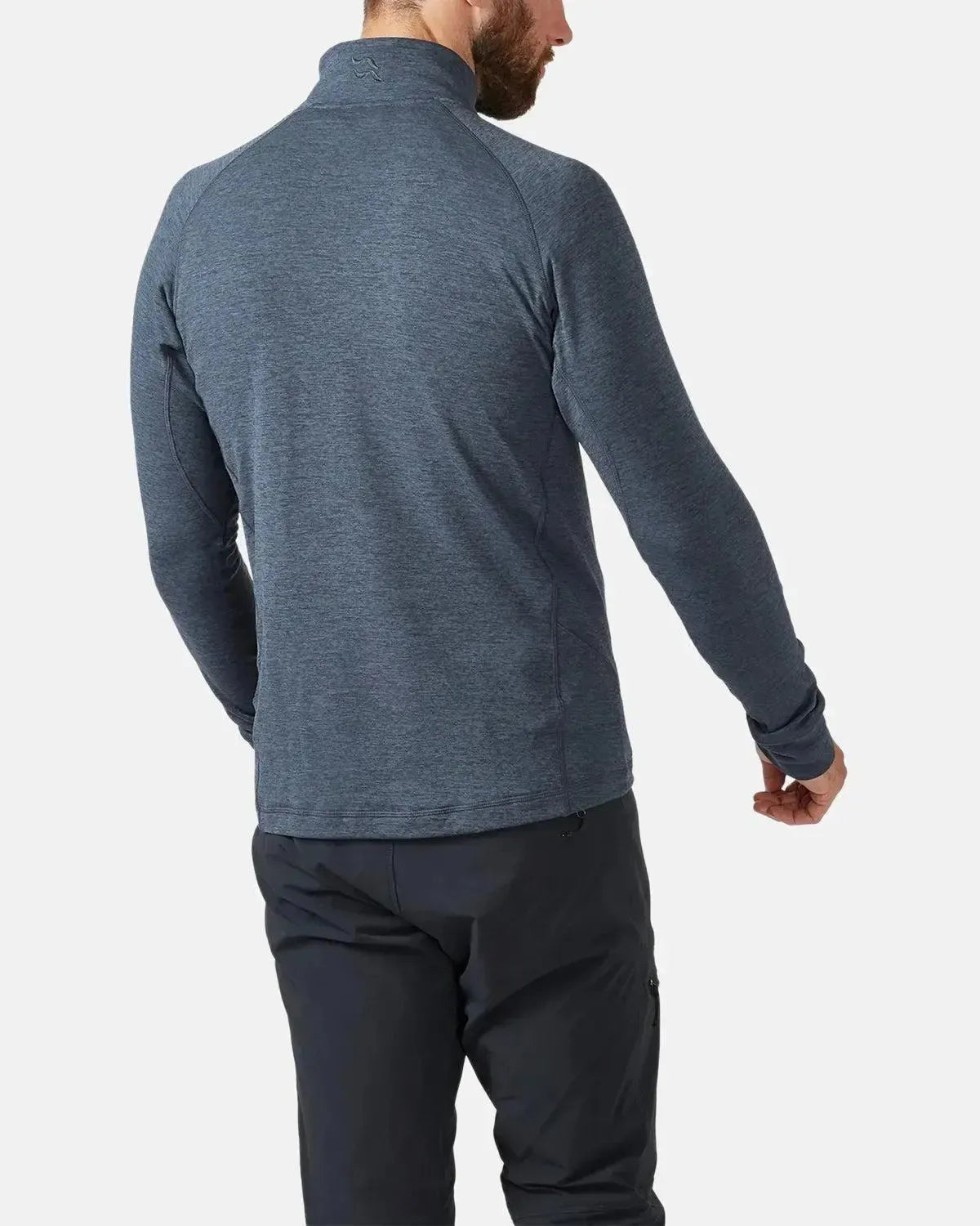 RAB-RAB NEXUS PULL-ON 1/4 ZIP FLEECE STEEL-NORTHERN THREADS DESIGNER MENSWEAR