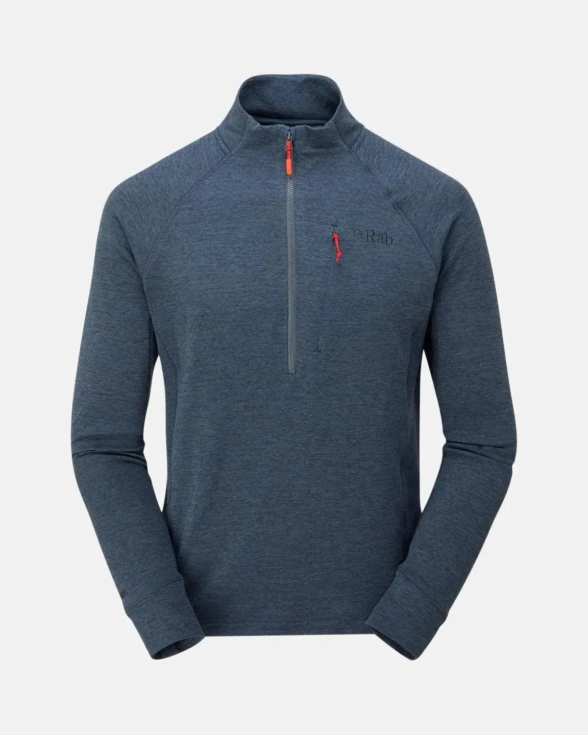 RAB-RAB NEXUS PULL-ON 1/4 ZIP FLEECE STEEL-NORTHERN THREADS DESIGNER MENSWEAR