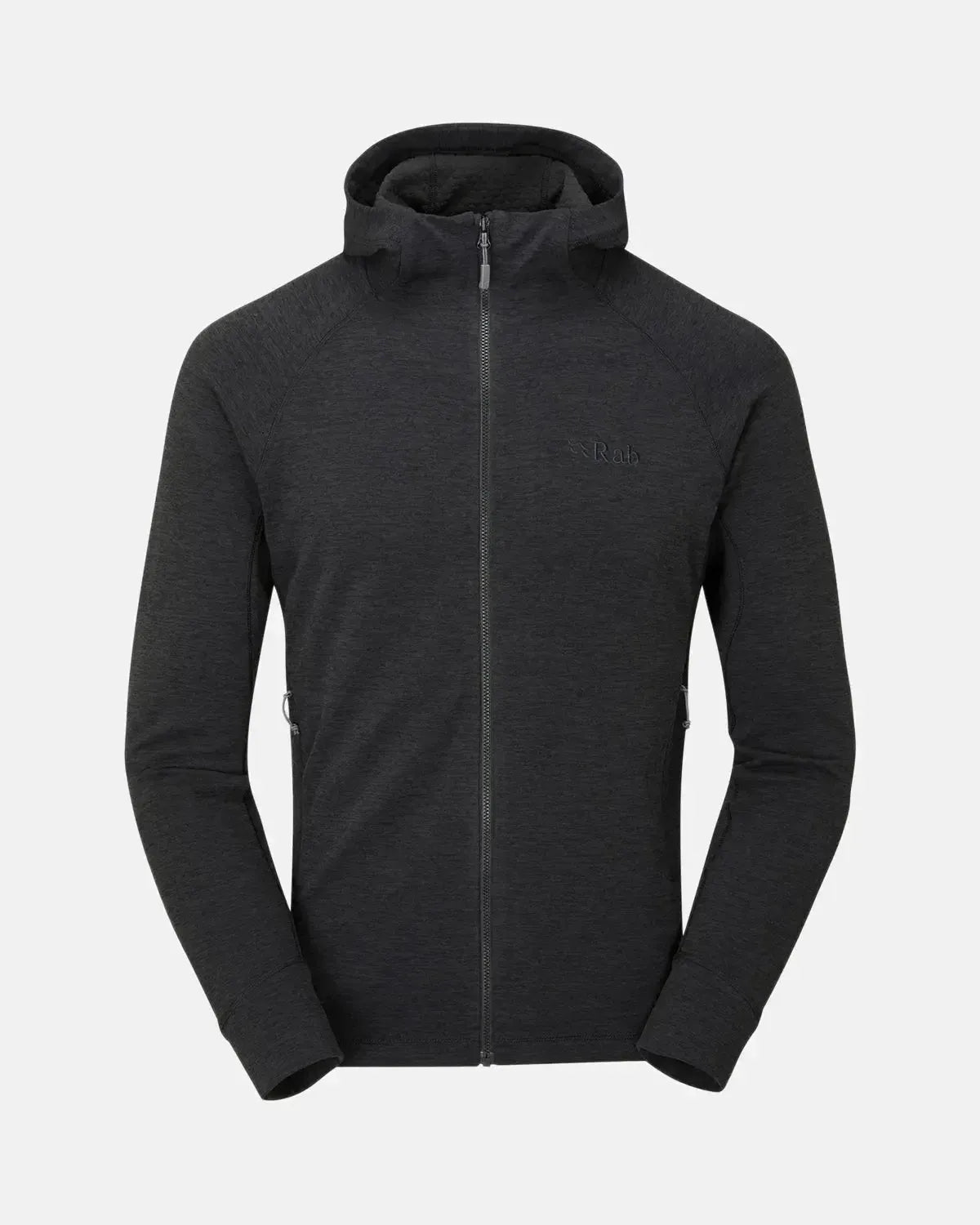 RAB-RAB NEXUS ZIP HOODED FLEECE BLACK-NORTHERN THREADS DESIGNER MENSWEAR