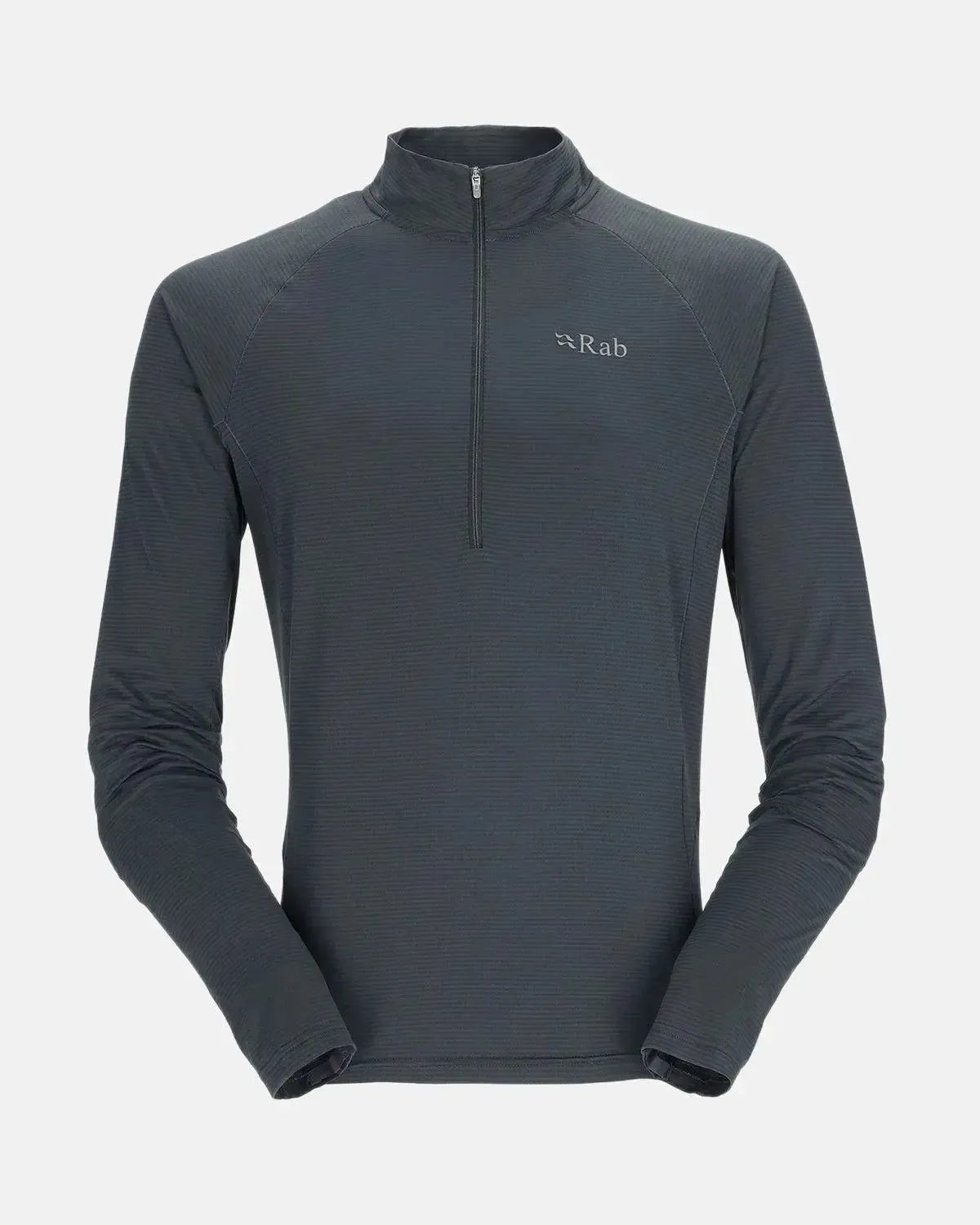 RAB-RAB SONIC 1/4 ZIP LS T-SHIRT BELUGA-NORTHERN THREADS DESIGNER MENSWEAR