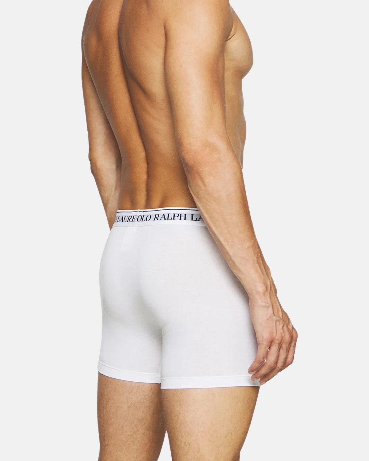 RALPH LAUREN 3 PACK BOXER BRIEF TRUNKS WHITE BLACK GREY - northern threads