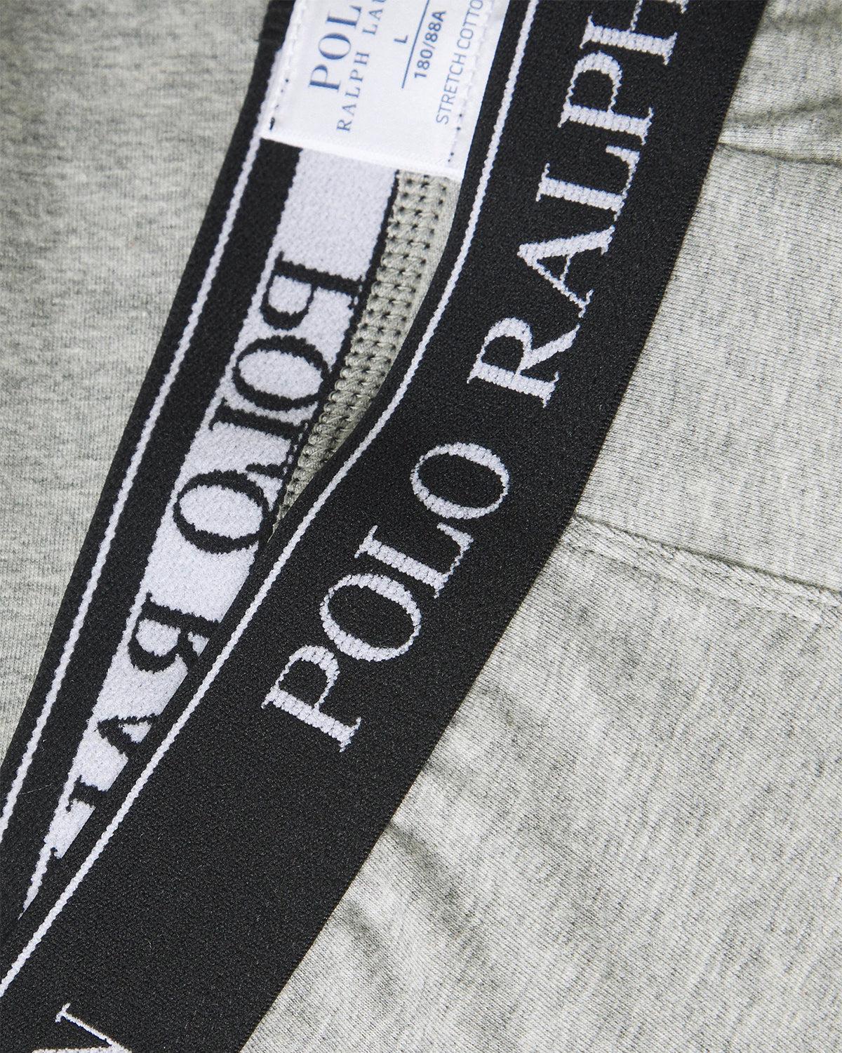RALPH LAUREN 3 PACK BOXER BRIEF TRUNKS WHITE BLACK GREY - northern threads