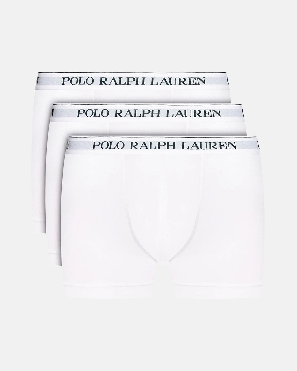 RALPH LAUREN 3 PACK CLASSIC TRUNKS WHITE - RALPH-LAUREN-714835885-001-S - northern threads uk