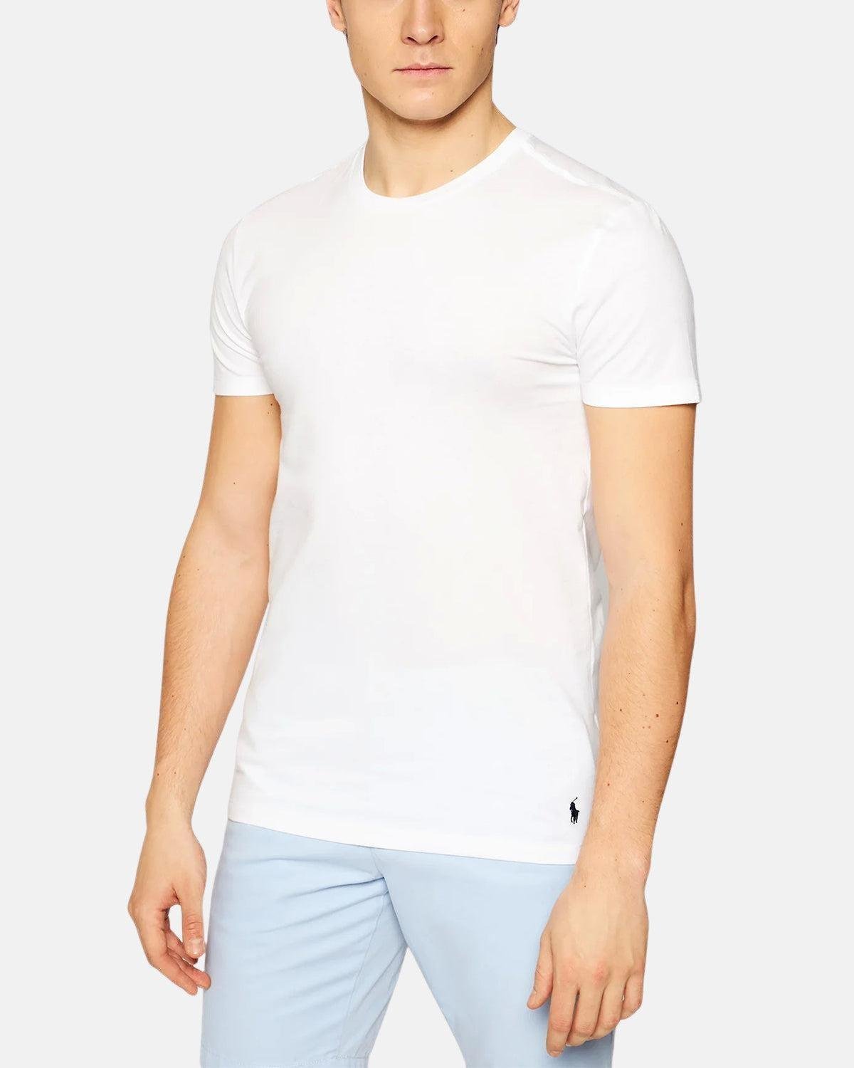 RALPH LAUREN 3 - PACK T - SHIRTS WHITE BLACK GREY - northern threads