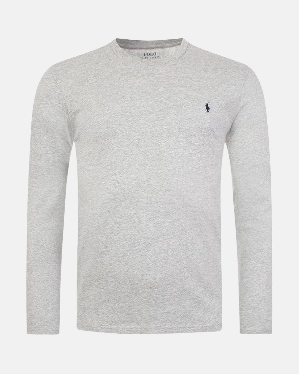 RALPH LAUREN COTTON JERSEY LONG SLEEVE T - SHIRT ANDOVER HEATHER - RALPH-LAUREN-714844759-003-S - northern threads uk