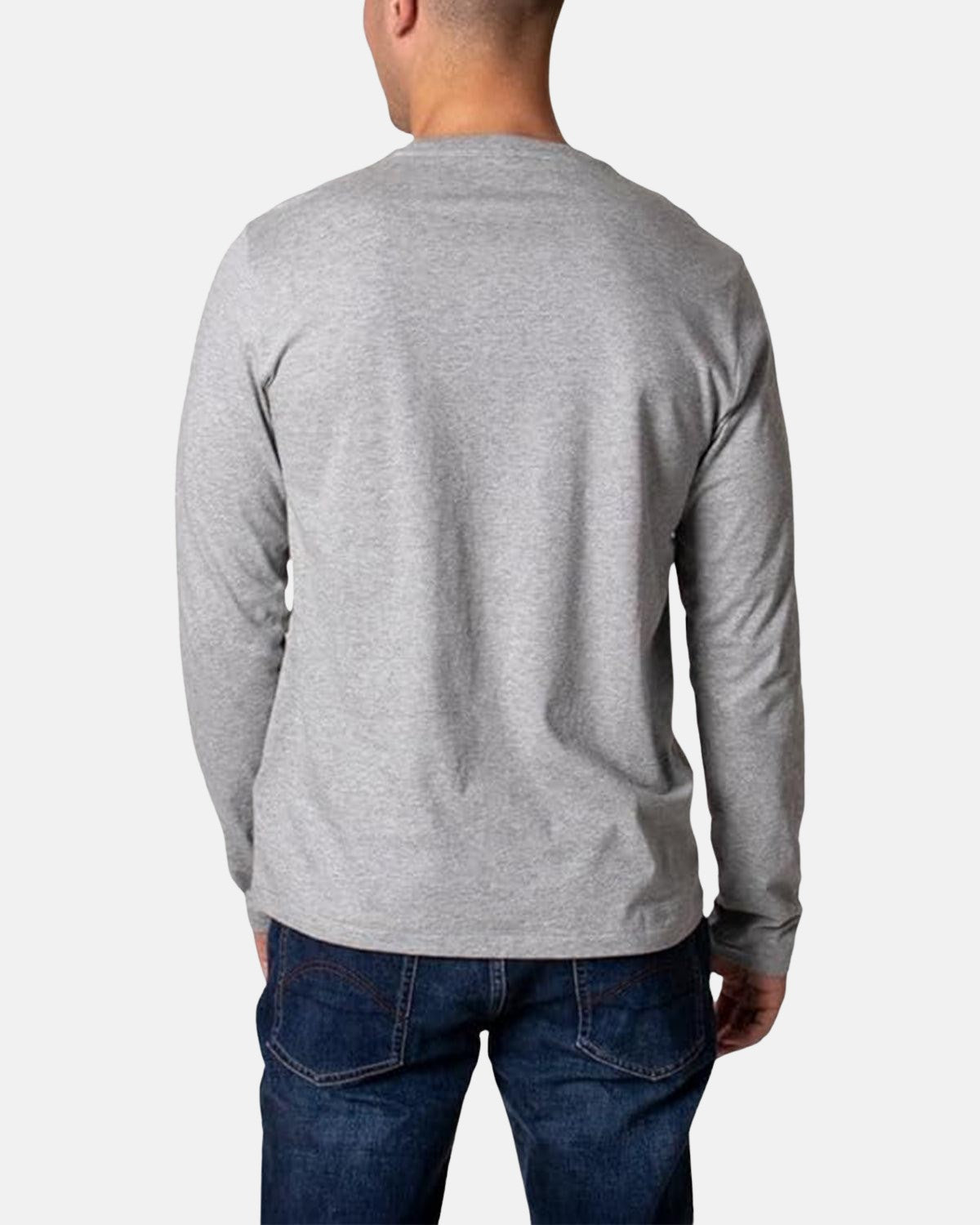 RALPH LAUREN COTTON JERSEY LONG SLEEVE T - SHIRT ANDOVER HEATHER - northern threads