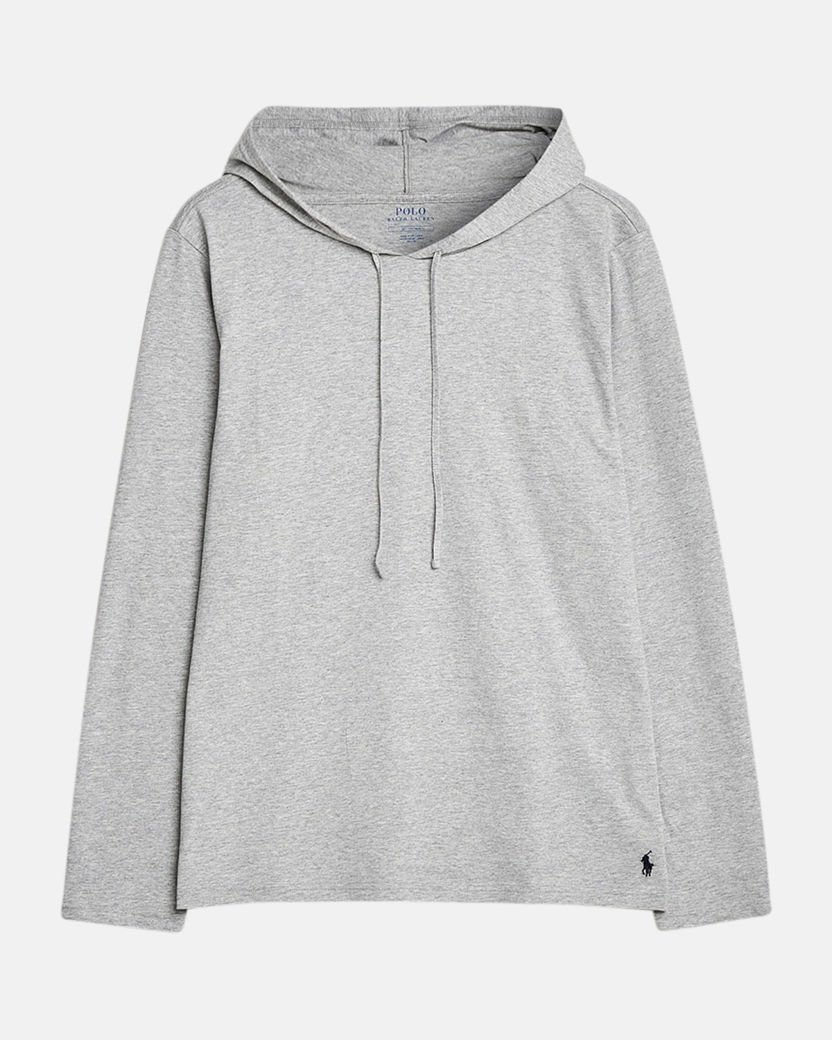 RALPH LAUREN COTTON JERSEY SLEEP HOODIE ANDOVER HEATHER - RALPH-LAUREN-714844760-002-M - northern threads uk