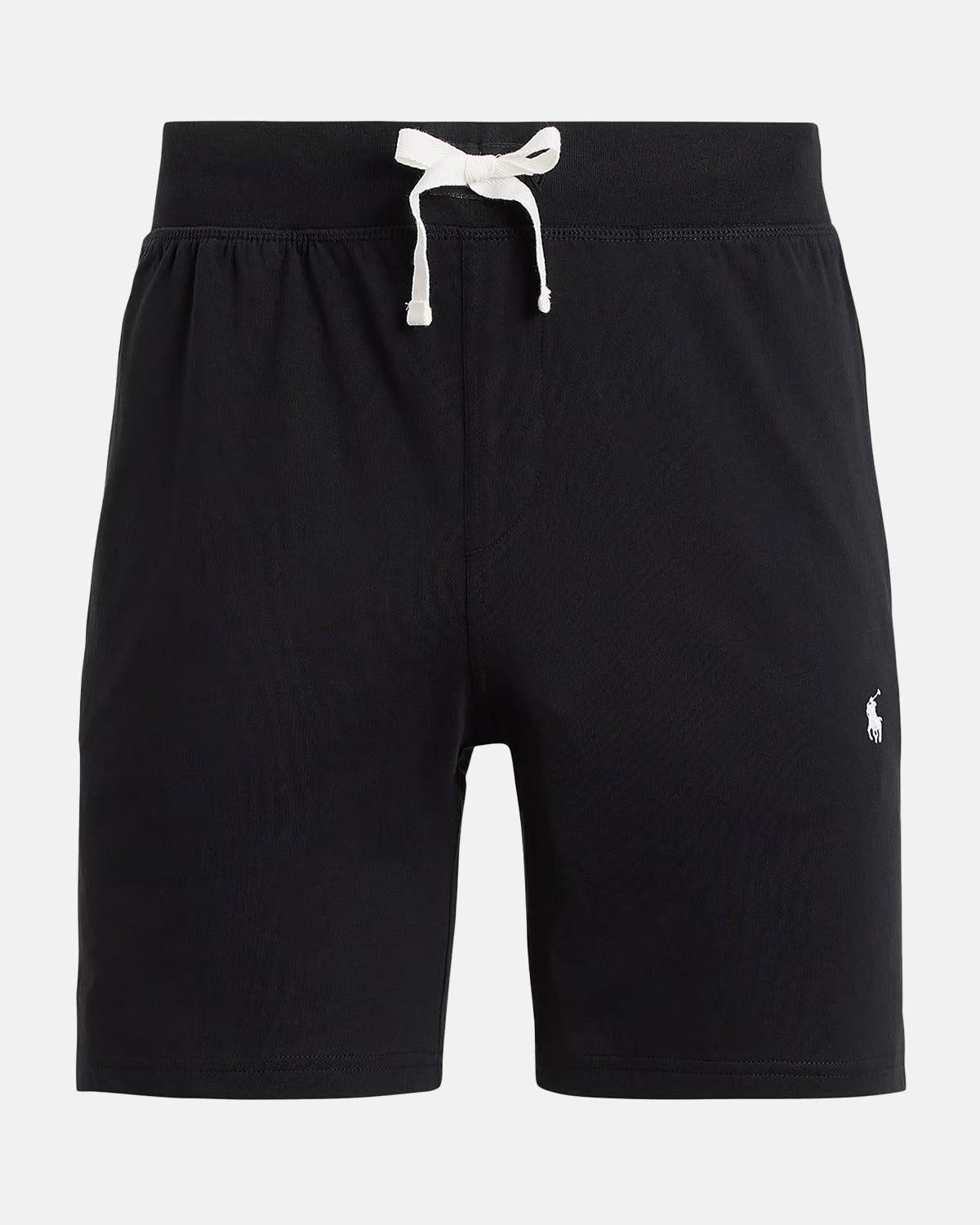 RALPH LAUREN COTTON JERSEY SLEEP SHORTS BLACK - RALPH-LAUREN-714844761-002-S - northern threads uk