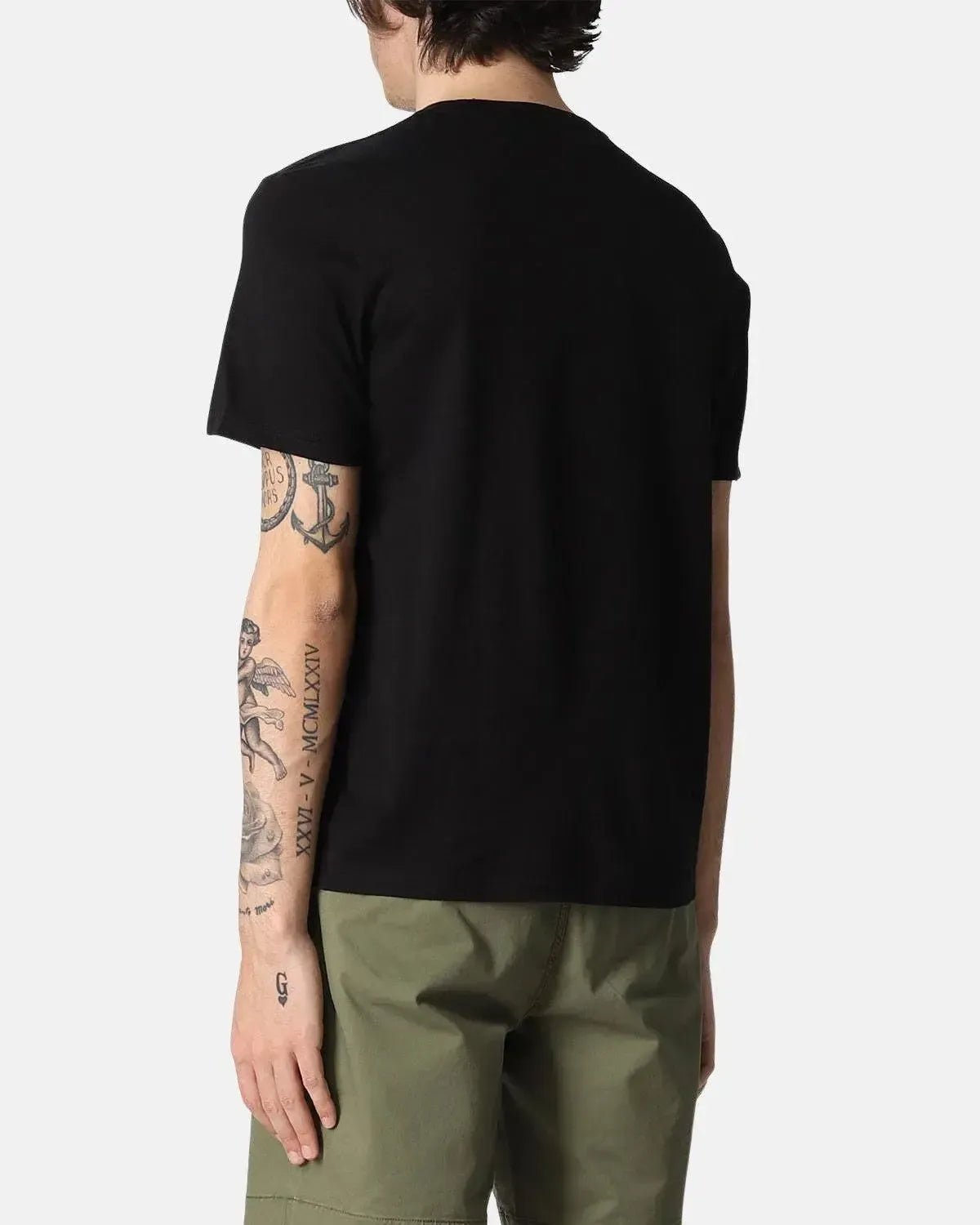 RALPH LAUREN COTTON JERSEY T - SHIRT BLACK - northern threads
