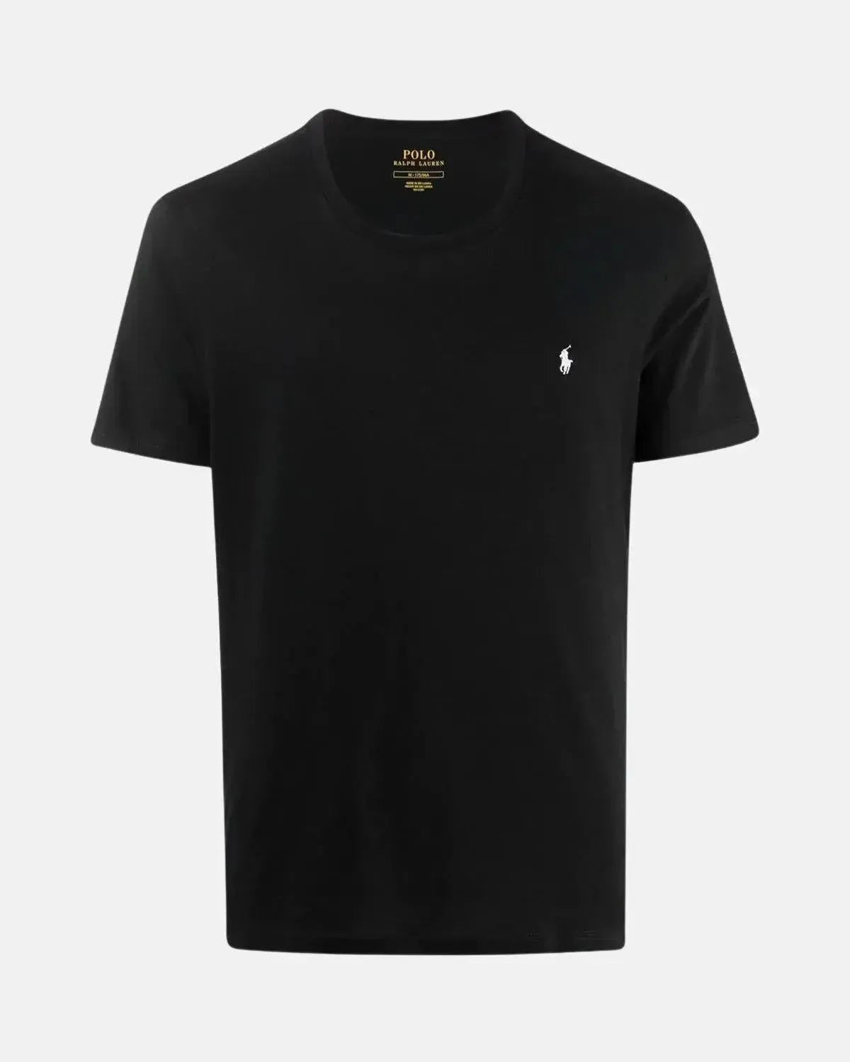 RALPH LAUREN COTTON JERSEY T - SHIRT BLACK - northern threads