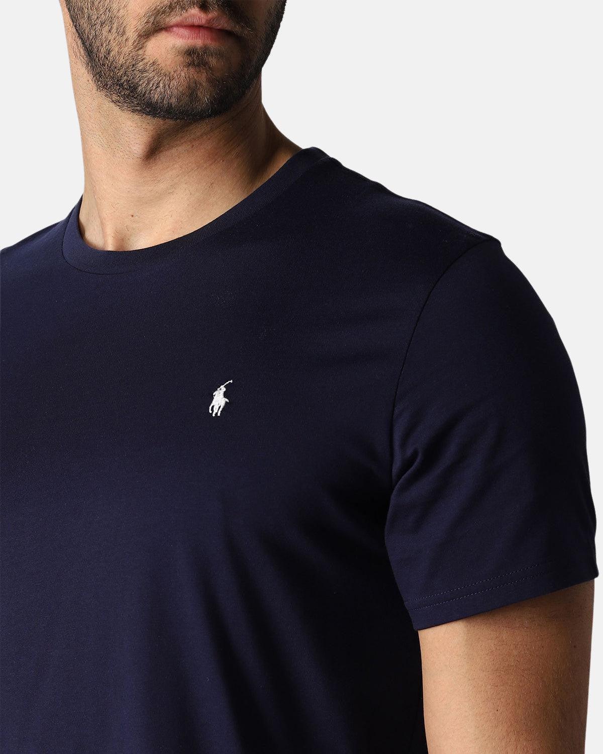 RALPH LAUREN COTTON JERSEY T - SHIRT NAVY - northern threads