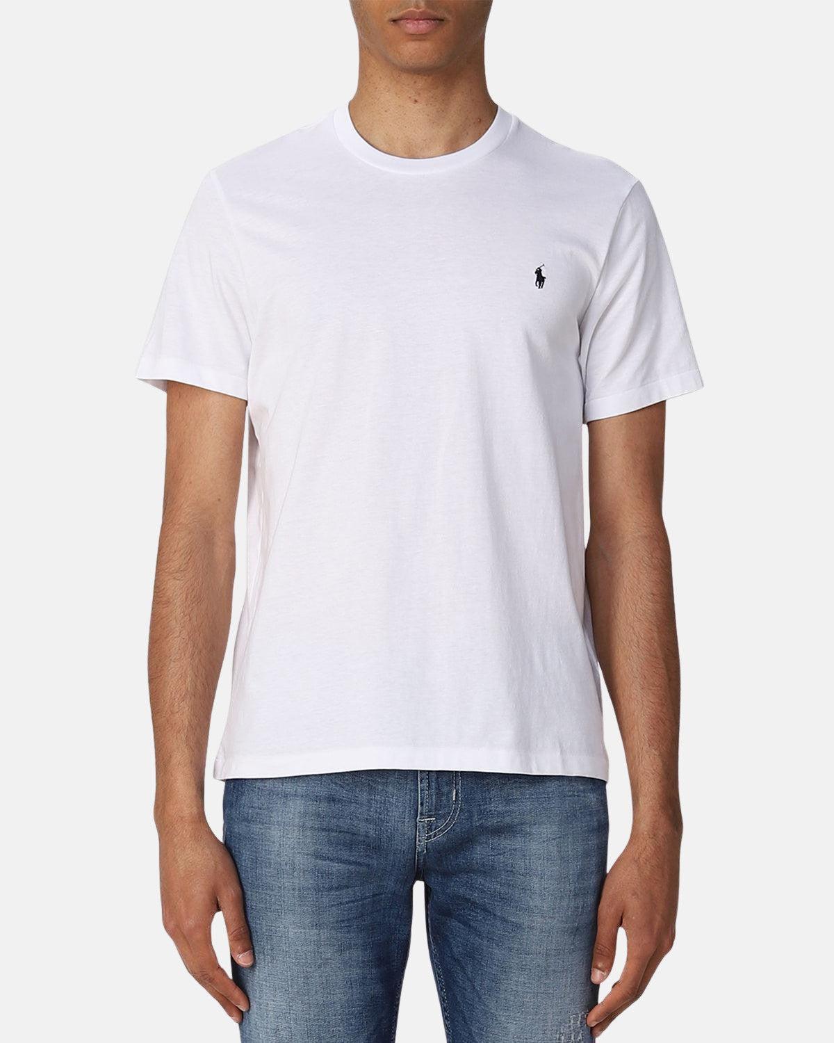 RALPH LAUREN COTTON JERSEY T - SHIRT WHITE - RALPH-LAUREN-714844756-004-S - northern threads uk