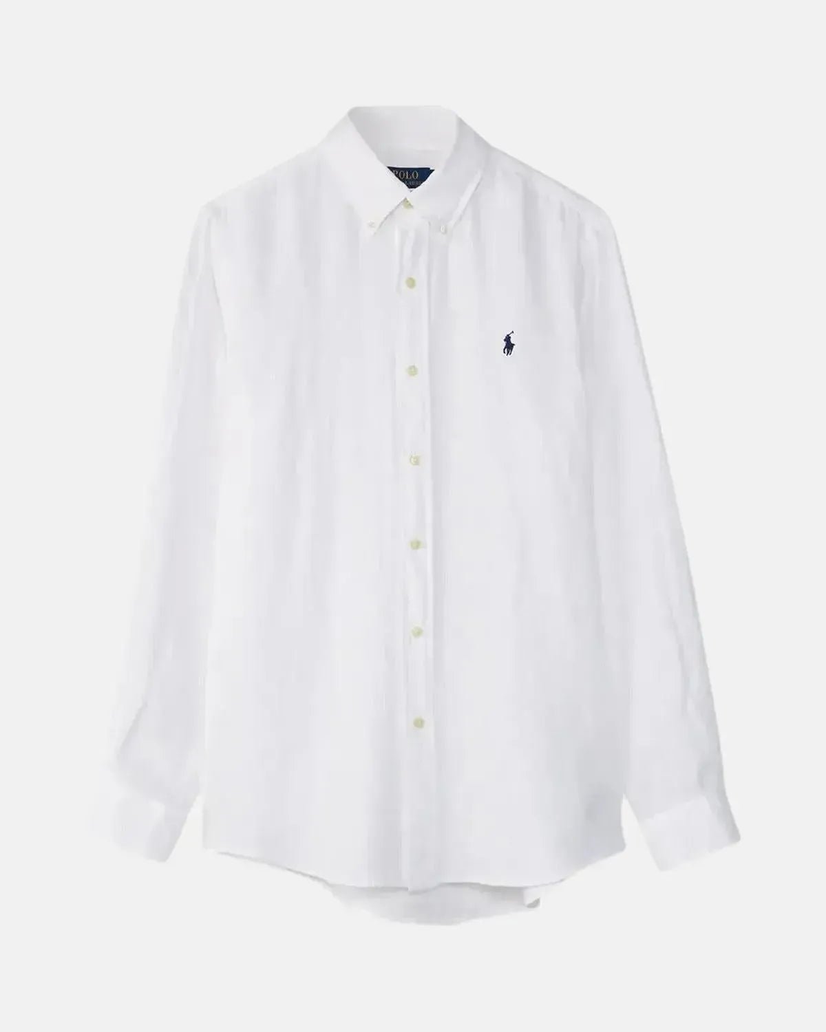 Buy RALPH LAUREN CUSTOM FIT LINEN SHIRT CERAMIC WHITE | Northern
