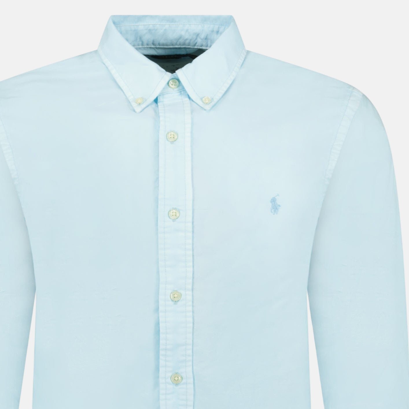 Ralph Lauren Custom Fit Long Sleeve Sport Shirt Sky - northern threads