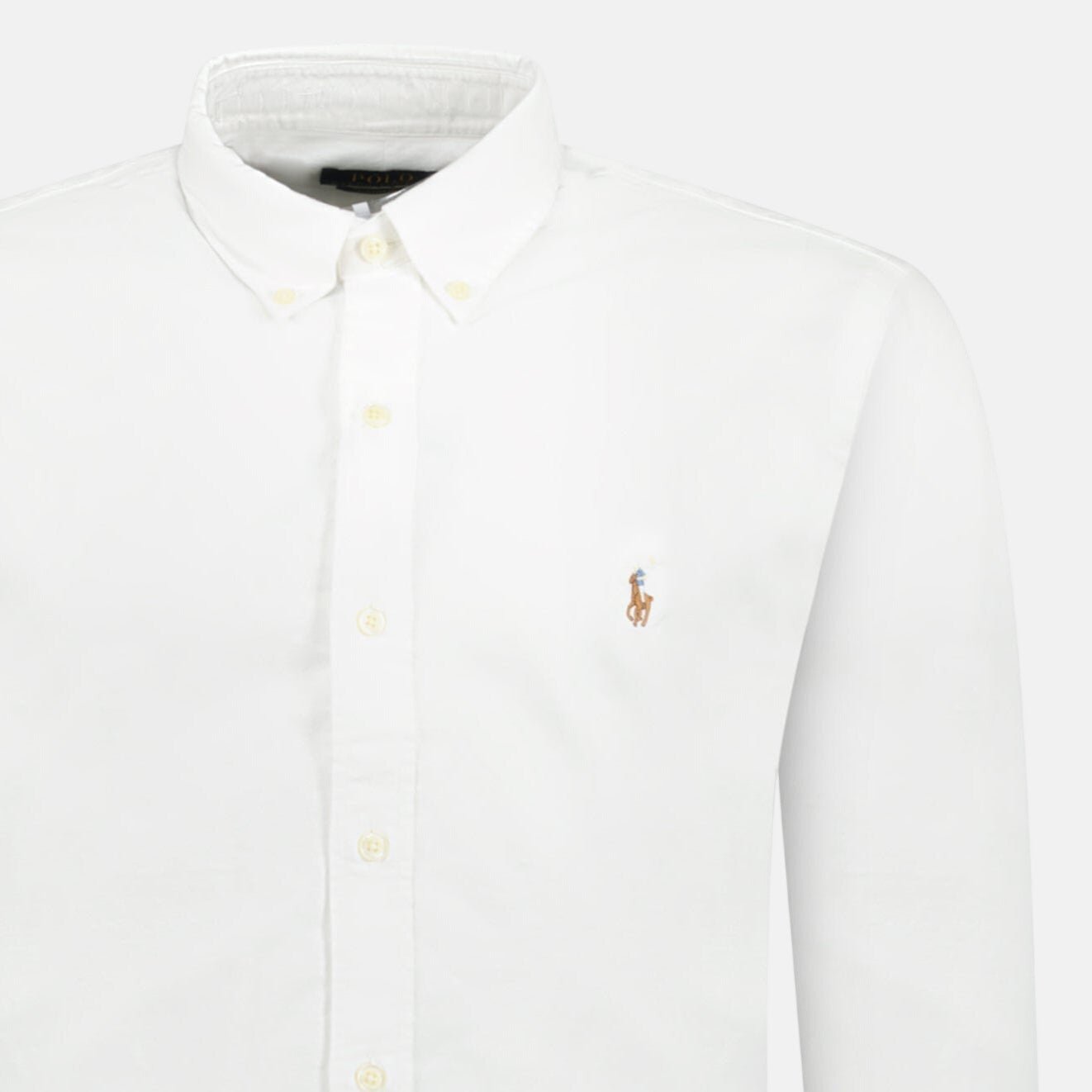 Ralph Lauren Custom Fit Oxford Shirt White - O11 - northern threads uk