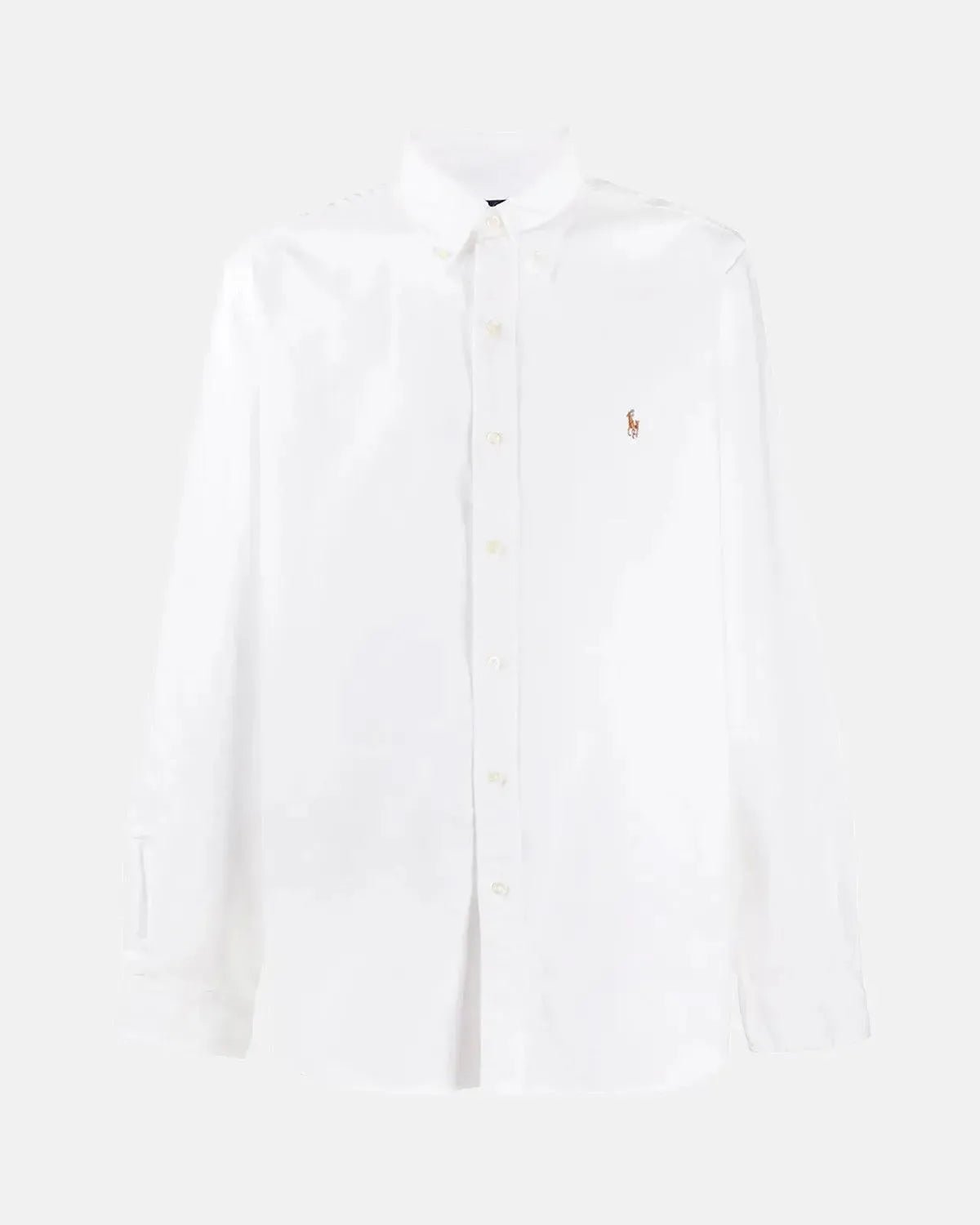 RALPH LAUREN CUSTOM FIT OXFORD SHIRT WHITE - RALPH-LAUREN-710792041-001-S - northern threads uk