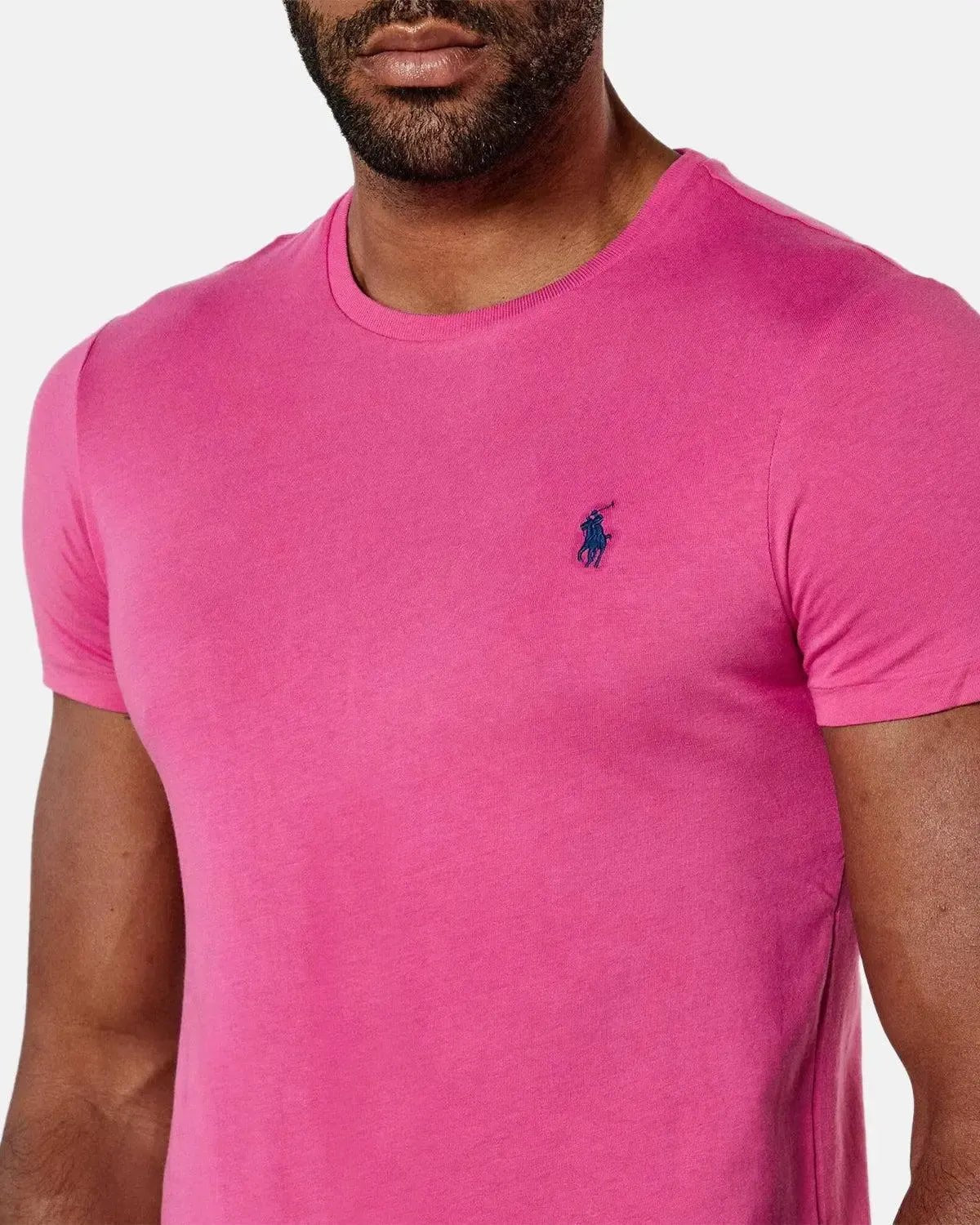 RALPH LAUREN CUSTOM SLIM FIT JERSEY T - SHIRT PEONY - RALPH-LAUREN-710671438-405-S - northern threads uk