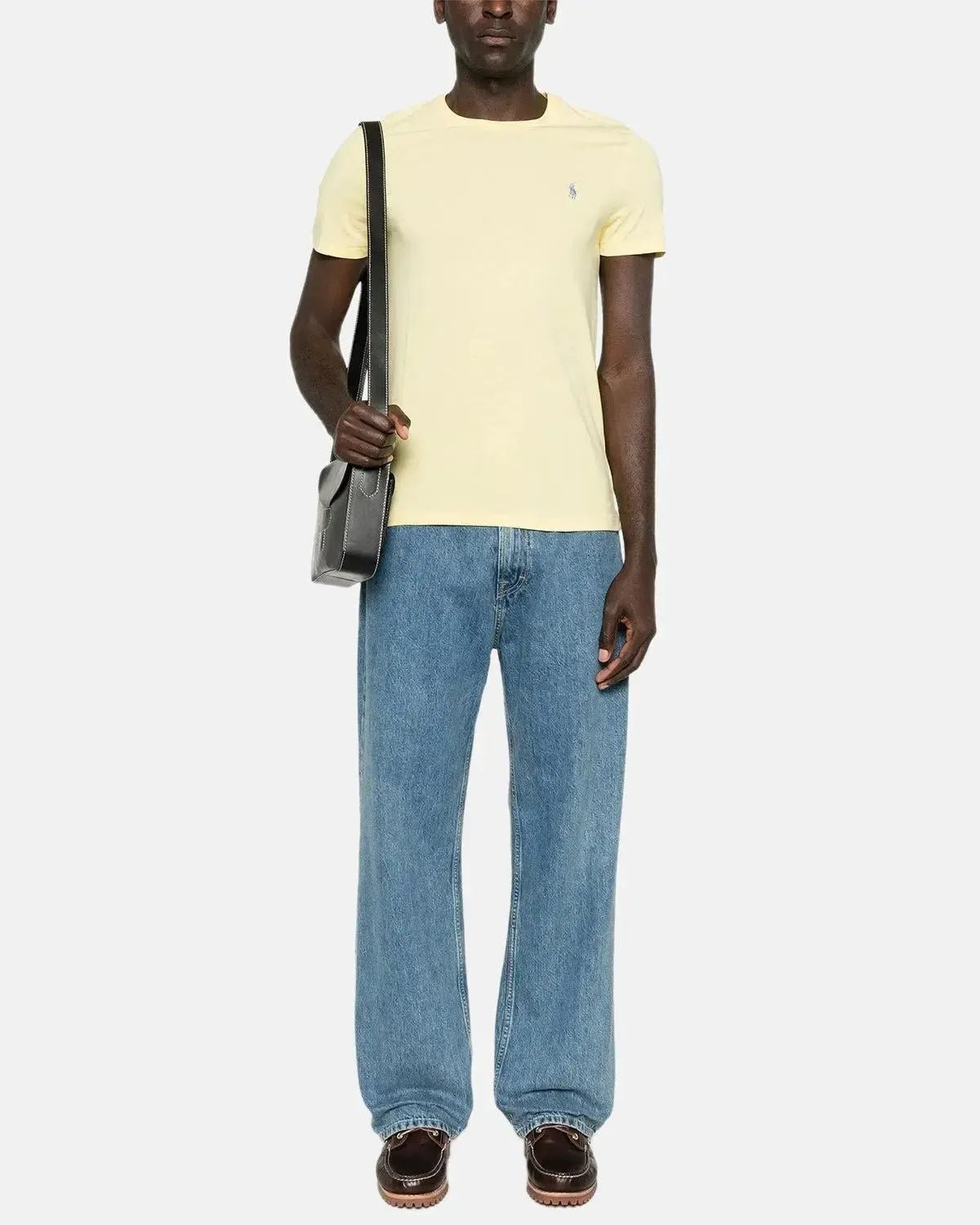 RALPH LAUREN CUSTOM SLIM FIT JERSEY T - SHIRT RESORT GOLD - northern threads