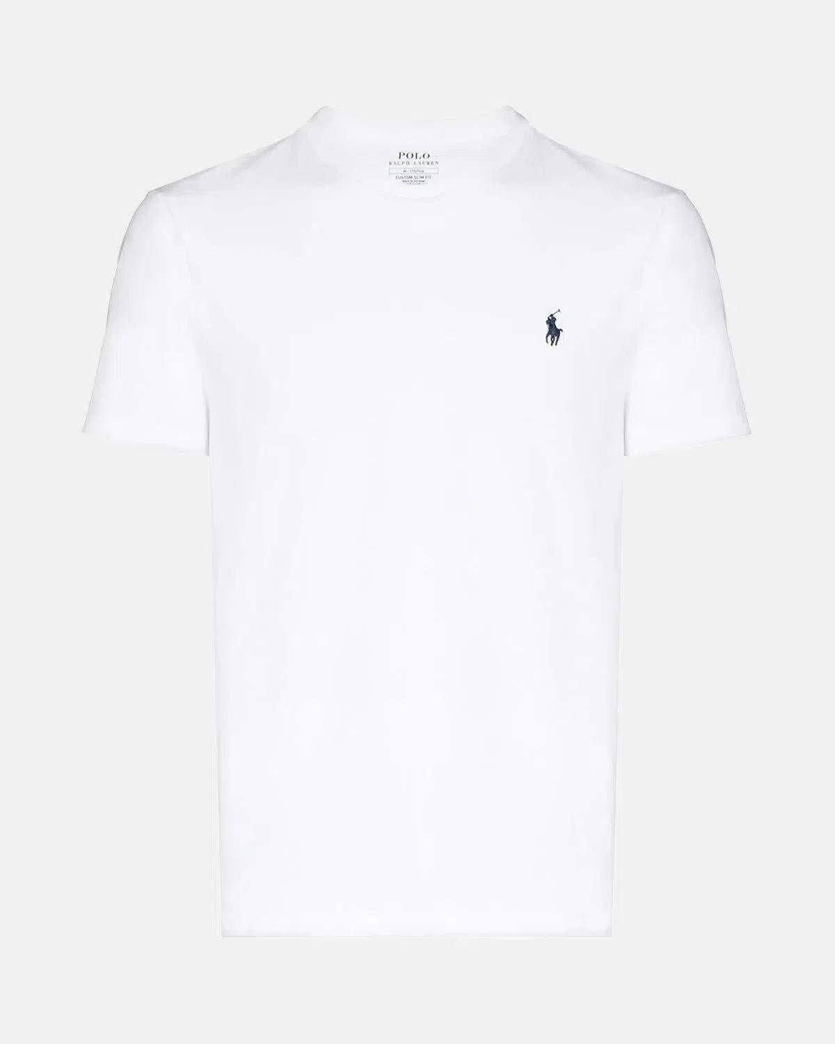 RALPH LAUREN CUSTOM SLIM FIT JERSEY T - SHIRT WHITE - RALPH-LAUREN-710680785-003-S - northern threads uk