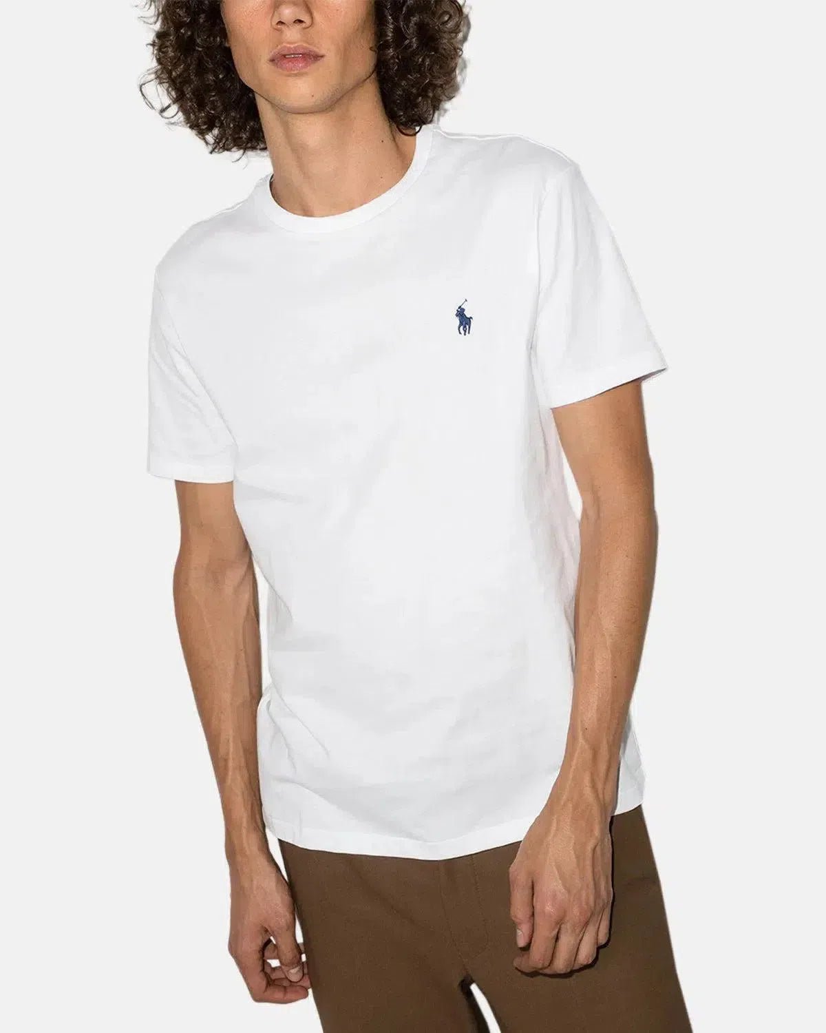 RALPH LAUREN CUSTOM SLIM FIT JERSEY T - SHIRT WHITE - northern threads