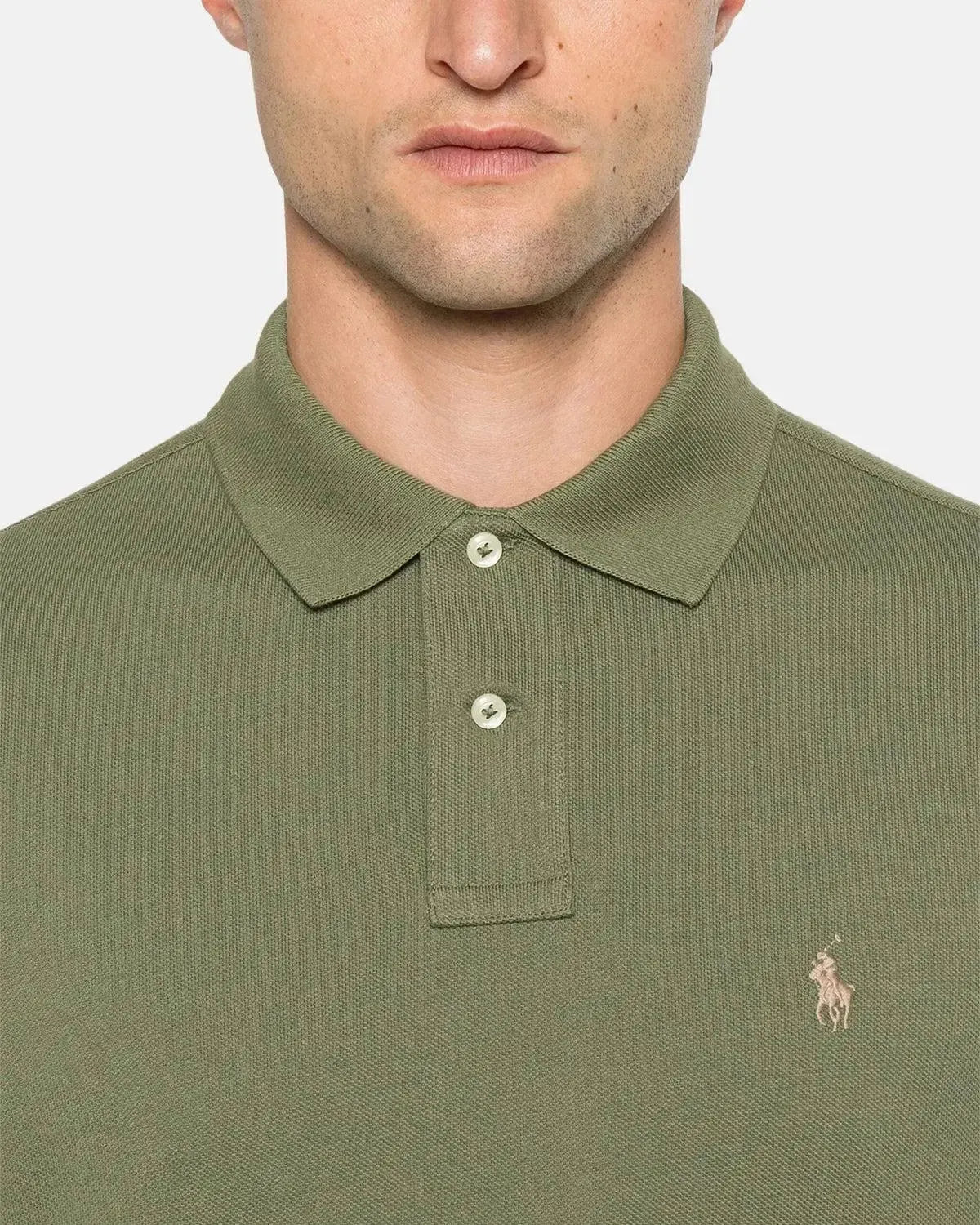 RALPH LAUREN CUSTOM SLIM FIT MESH POLO SHIRT GARDEN TRAIL - northern threads