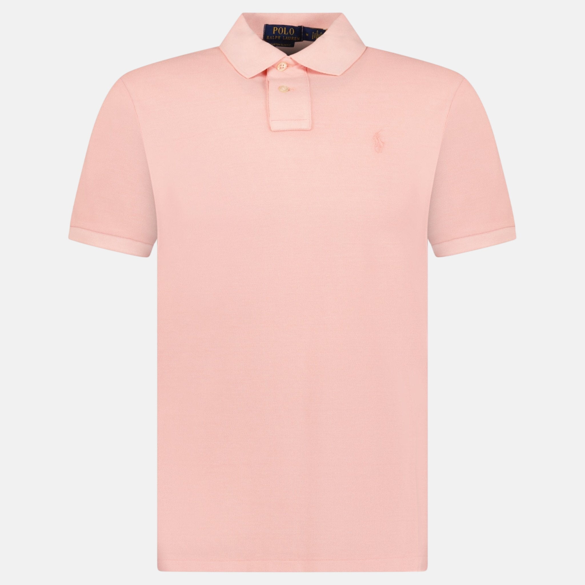 Ralph Lauren Custom Slim Fit Mesh Polo Shirt Rose - Aq1 - northern threads uk